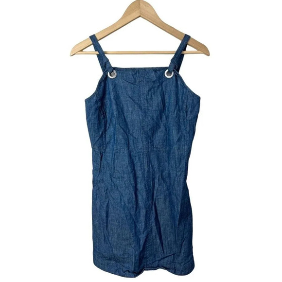 Rag & Bone Suffolk Chambray Mini Dress Denim Size 4 Cotton Woman’s - Picture 3 of 12